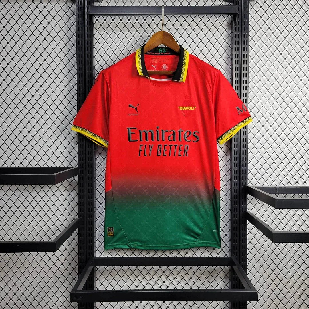AC Milan × OFF-White 2024 Special Shirt