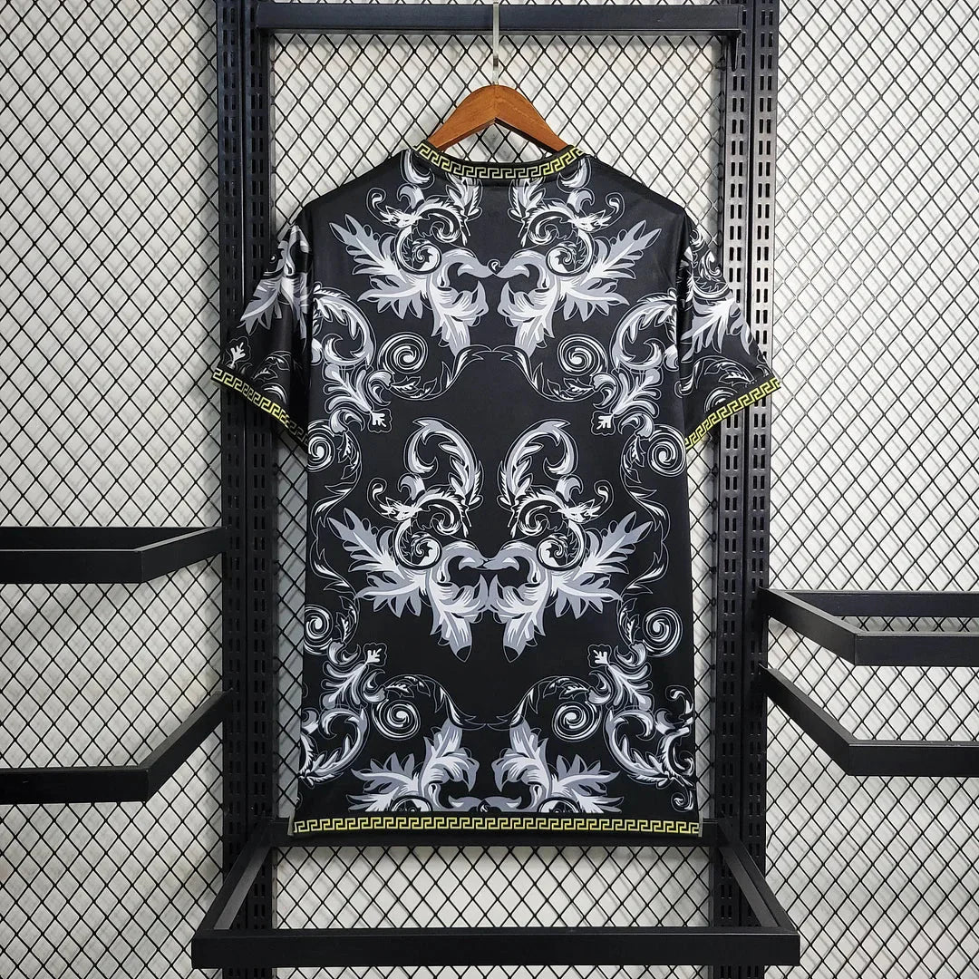 Italy × Versace 2024 Black Special Shirt
